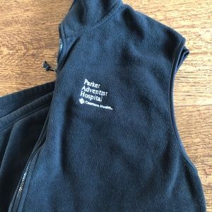 Men's Black Fleece Vest